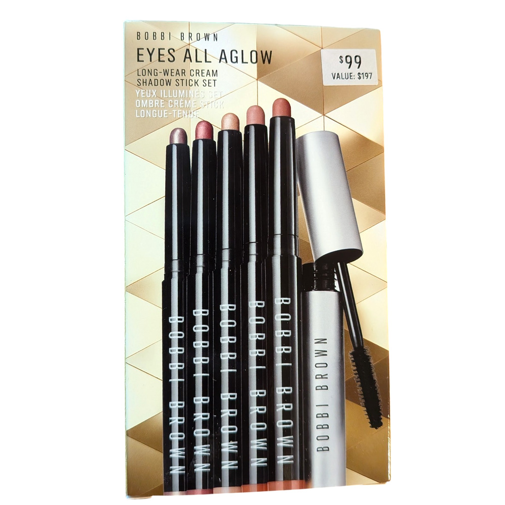 Bobbi Brown Eyes All Aglow Long-Wear Cream Shadow Stick Set & Smokey Eye Mascara